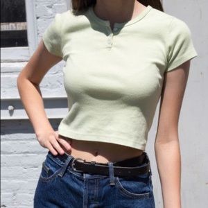 Brandy Melville light green Ashlyn top